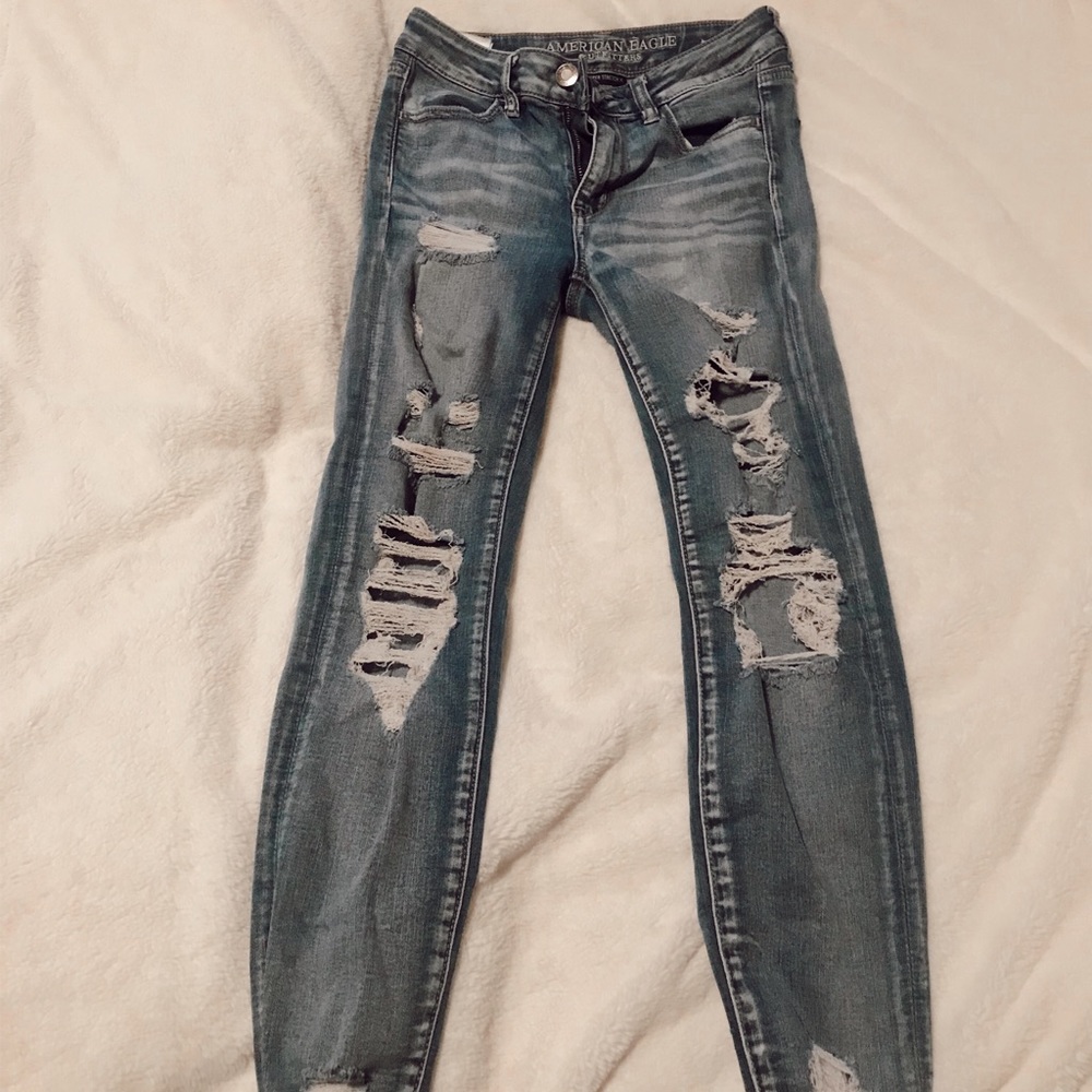 american eagle skinny jeans high rise